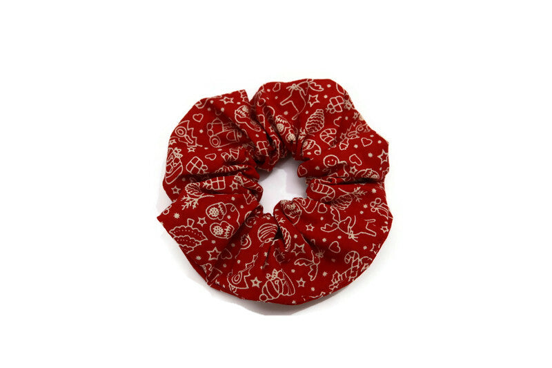 Natalie - Red Christmas Scrunchies