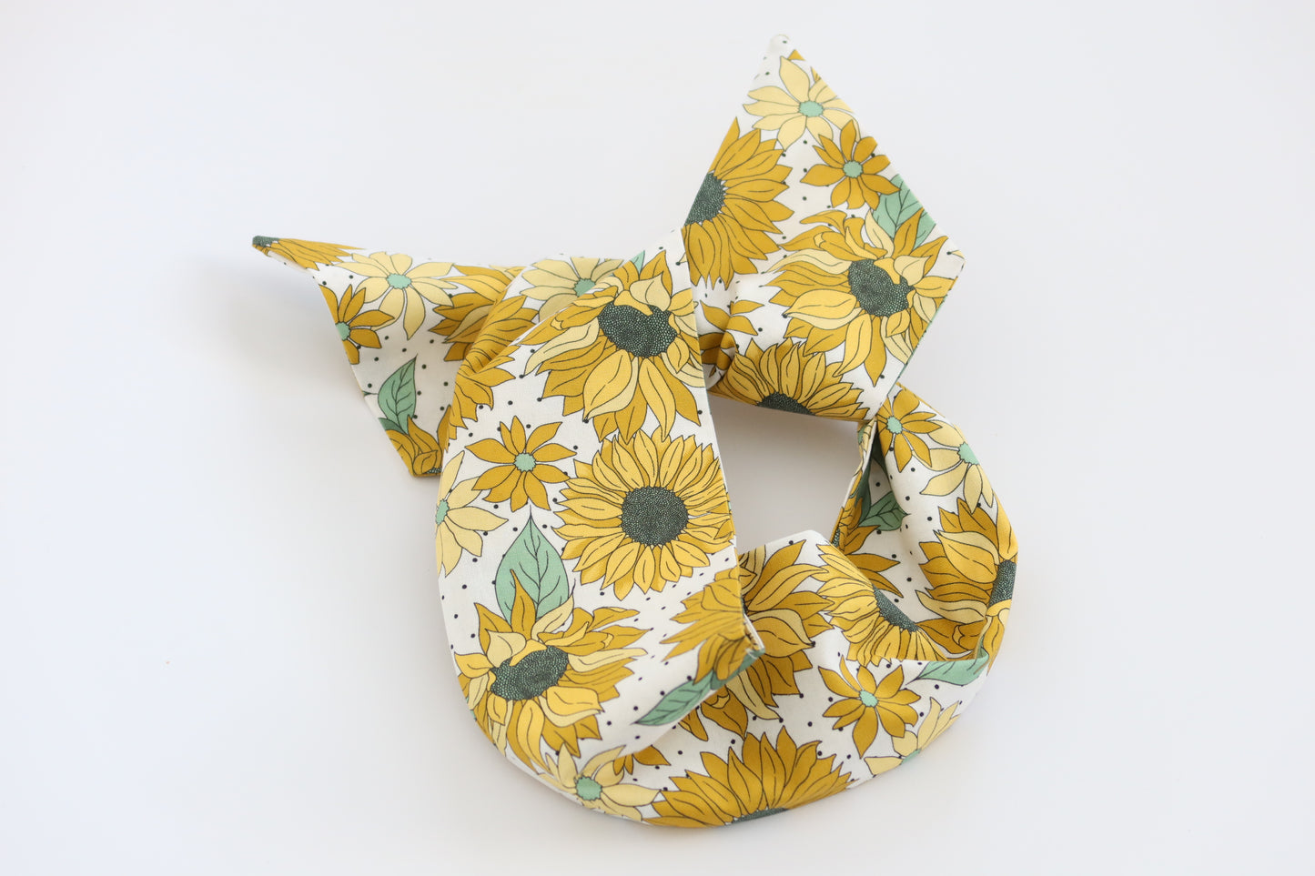 Aurelia - Sunflowers on White Wire Headband