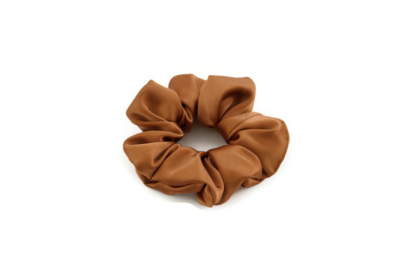 Bronze Satin Scrunchies - XL, Regular and Skinny sizes