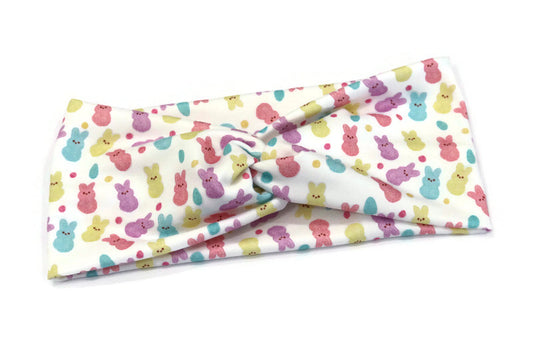 Easter Peeps Print Knot Headband