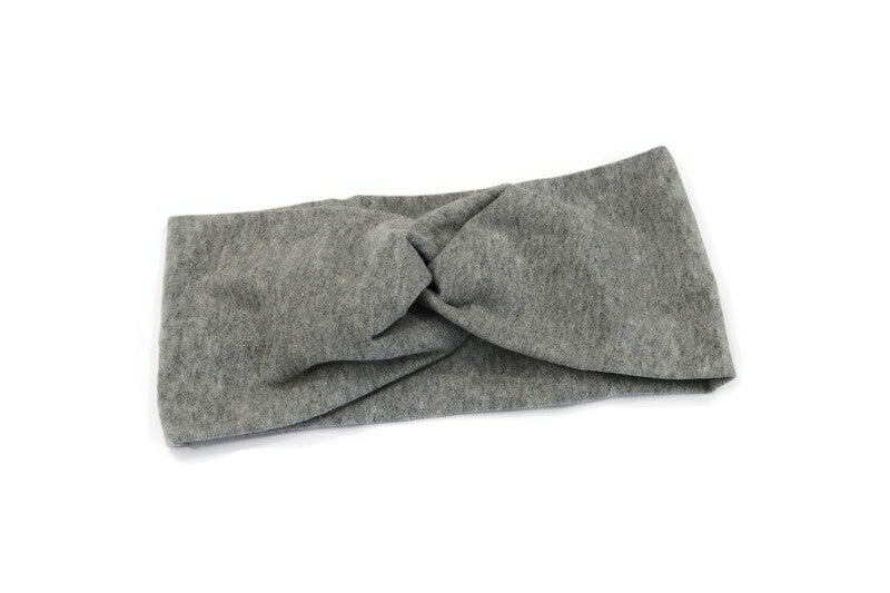 Grey, Black and White Knot Headband