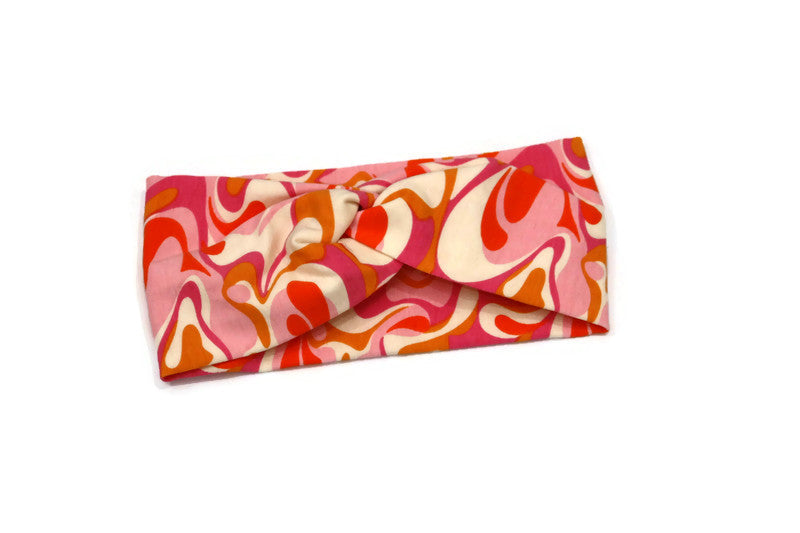 Groovy Print Knot Headband