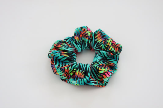 Tropical Leaves Swim Scrunchies