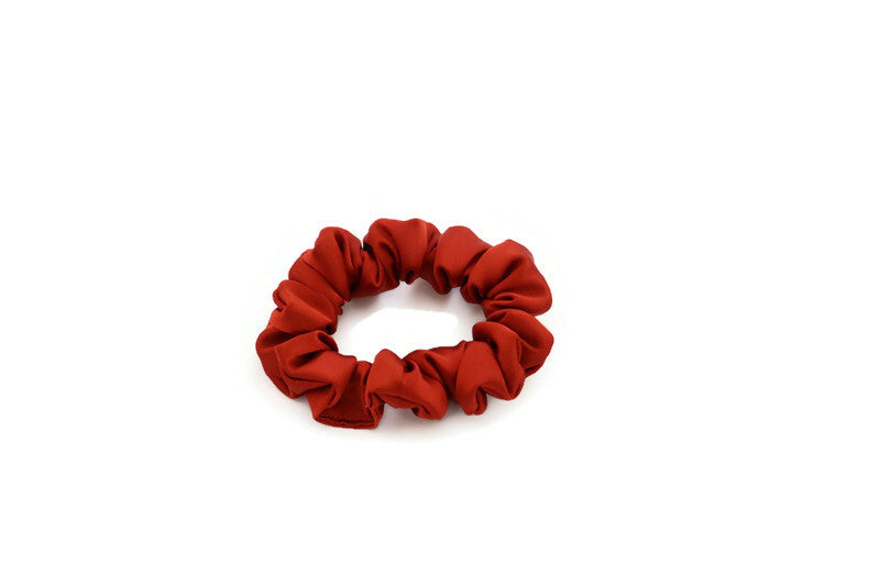 Vivid Auburn Satin Scrunchies - XL, Regular and Skinny sizes