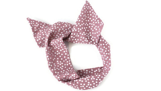 Blush Ditsy Dots Wire Headband