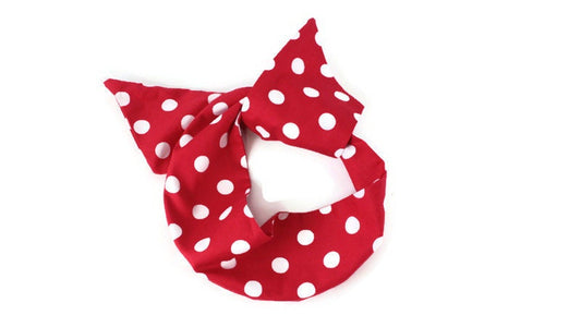 Red Polka Dots Wire Headband