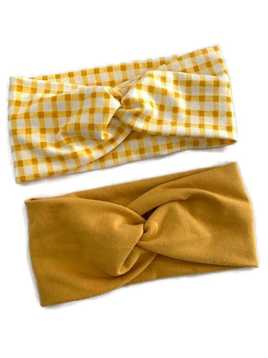 Mustard Yellow Knot Headband