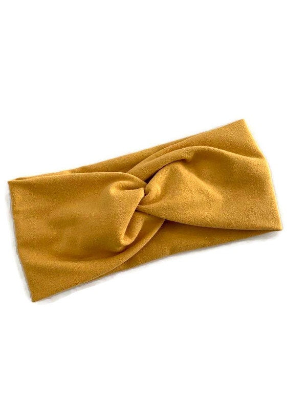 Mustard Yellow Knot Headband