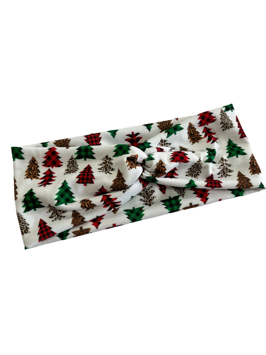 Christmas Trees Knot Headband