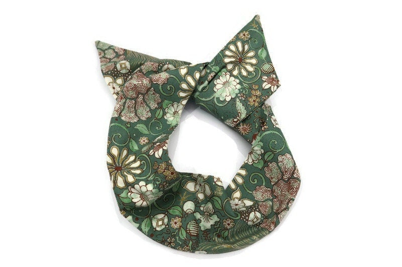 Jade Garden print Wire Headband